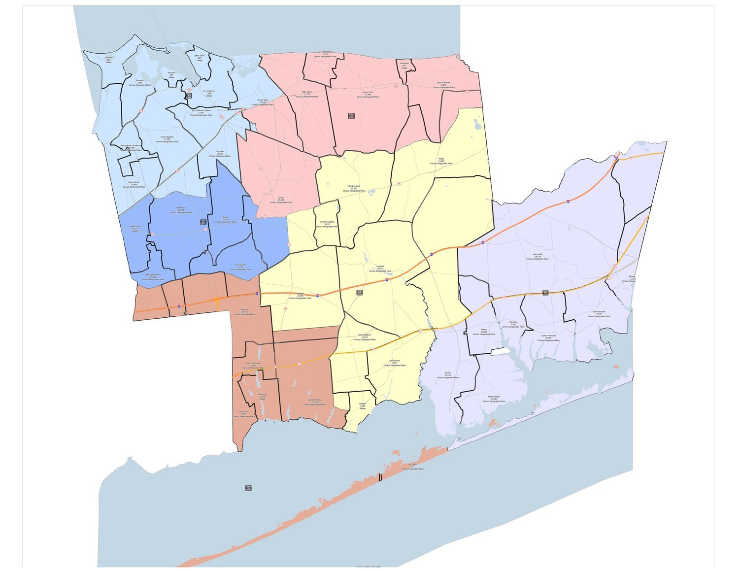 Town redistricting causes political divide The Suffolk County News